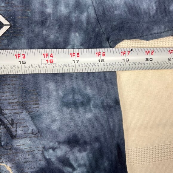 AC/DC Liquid Blue Tie Die Graphic Shirt For those about to Rock Mens M T Shirt - Picture 3 of 7